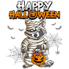 Maman raton laveur d’Halloween