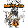 Halloween Stinktier Mumie