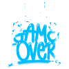 Game Over Graffiti Blue