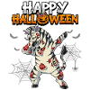 Halloween Zebra Zombie