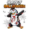 Halloween Penguin Zombie