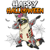 Halloween Raccoon Zombie