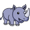 Rhino Comic Animal