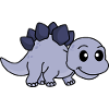 Dinosaur stegosaurus Comic