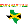 Jamaikanisch-texanisches Design für Einwanderer
