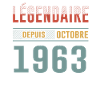 Légendaire Depuis Octobre 1963 Anniversaire