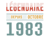 Légendaire Depuis Octobre 1983 Anniversaire