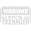warning official teenage quote