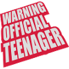 warning official teenage quote