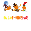 Funny football Happy Hallothanksmas