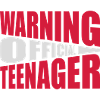 warning official teenage quote