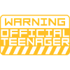 warning official teenage quote