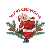 Santa Ice Skating