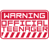 warning official teenage quote