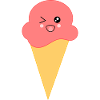 Eis Eiscreme Erdbeereis