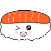 Kawaii,Nigiri,Salmon,Fish, Rice, Japan Cuisine