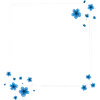 Square Flowers Blue