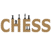 Chess in contrasting silhouette
