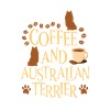 Café et terrier australien