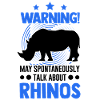 Warning Rhino Rhinoceros