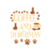 Coffee and Doberman