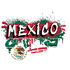 Mexico flag graffiti design