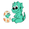 Dinosaurs with Baby Dinosaurs