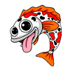 Japanese Koi Fish Illustration Gift