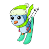 Penguin Ski Winter Skiing