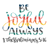 Christian Design be Joyful always