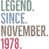 Legend Since November 1978