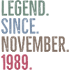 Legend Since November 1989