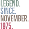 Legend Since November 1975