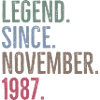 Legend Since November 1987