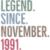 Legend Since November 1991