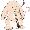 Cute Kawaii Oboe Rabbit