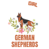 Fleurs Chiens Berger Allemand Fille