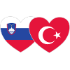 Slovenia Turkey Flag Heart