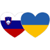 Slovenia Ukraine Flag Heart