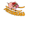 Skifahrer Pistensau Ski