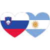 Slovenia Argentina Flag Heart
