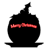 Weihnachtspudding SIlhouette