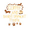 Coffee and Dandie Dinmont Terrier