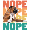 Boxer Dog Nope