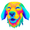 Psychedelic dog