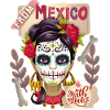 Mexico, Dia-de-los-Muertos, sugar-skull La-Catrina