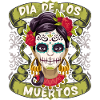 Dia-de-los-Muertos, Mexico Vintage-suiker-schedel