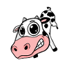 Cow big face - cow head
