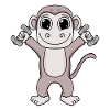 Bodybuilder Monkey Fitness Motivation Cadeau