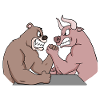 Bull and Bear Armwrestler Arm Press